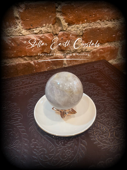 Blue Rose Quartz Healing Crystal Sphere #3 - Stellar Earth Crystals