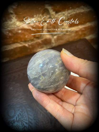 Blue Rose Quartz Healing Crystal Sphere #2 - Stellar Earth Crystals