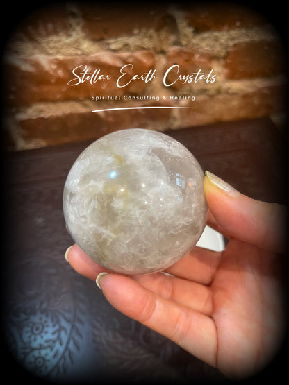 Blue Rose Quartz Healing Crystal Sphere #3 - Stellar Earth Crystals