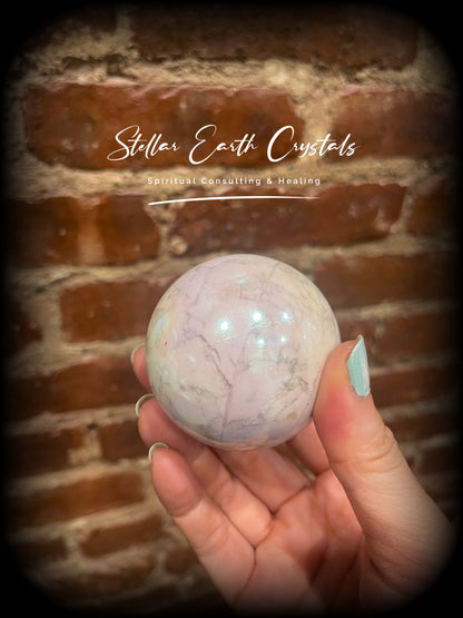 Howlite Healing Crystal Sphere #2 - Stellar Earth Crystals