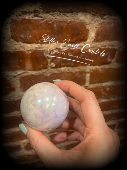 Howlite Healing Crystal Sphere #2 - Stellar Earth Crystals