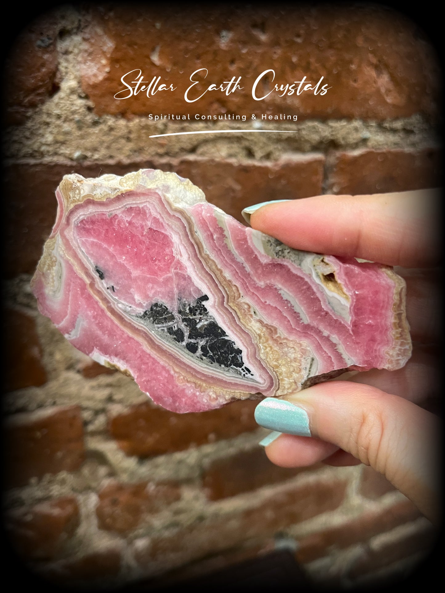 Rhodochrosite Healing Crystal Slab #3