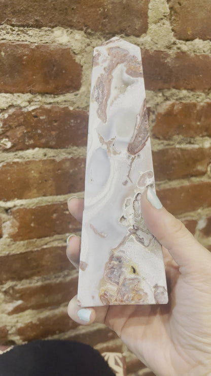 Mexican Crazy Lace Agate Tower